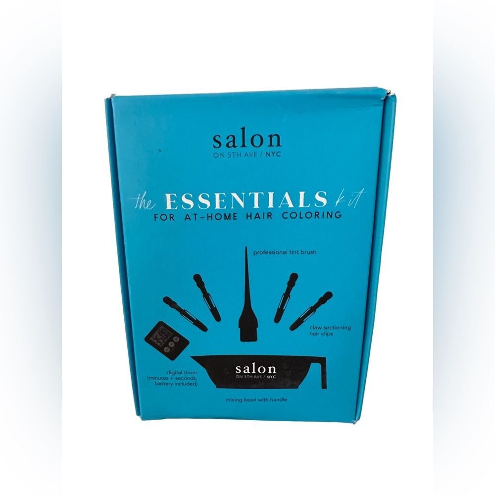 Salon on 5th ave - the Essentials Kit for At-Home Hair Coloring (8 pieces) NEW